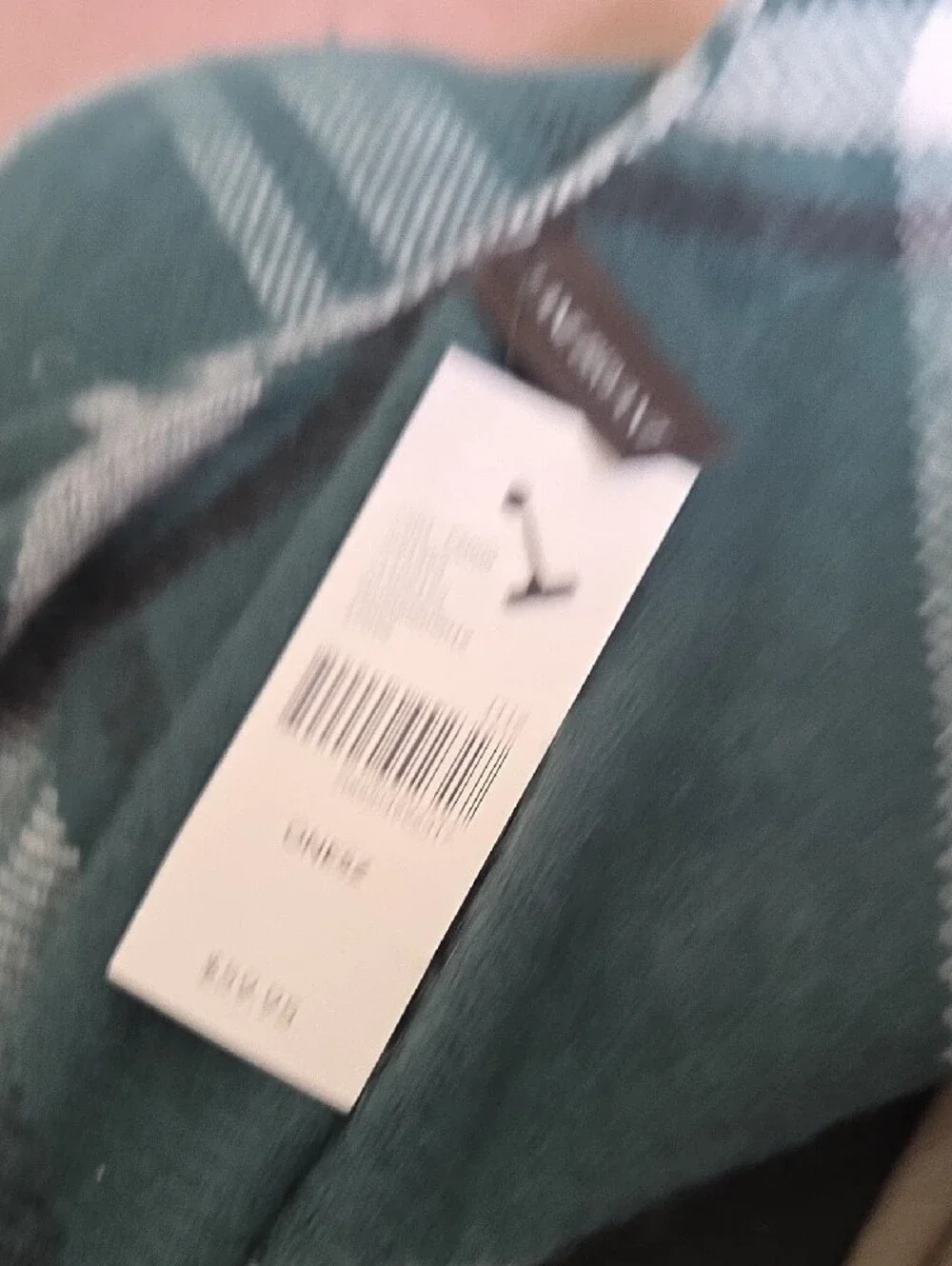 Lane Bryant Teal Plaid Fringe Shawl